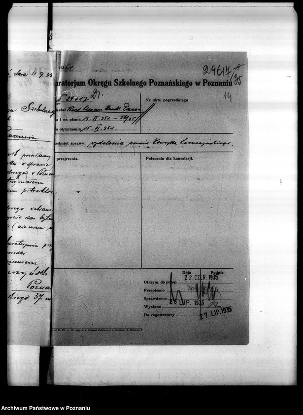 Obraz 17 z jednostki "Liceum Handlowe Koedukacyjne Izby Przemysłowo-Handlowej- Poznań [lista abiturientów i eksternistów]"