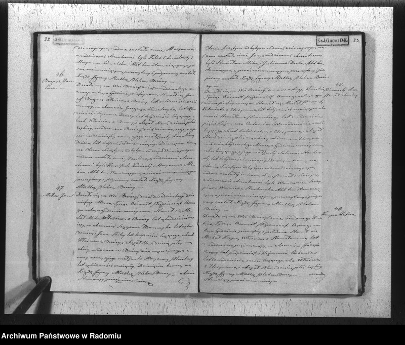 Obraz 14 z jednostki "Duplikat akt religijno cywilnych urodzonych, zaślubionych i zeyścia parafii Brzóza na rok 1858"