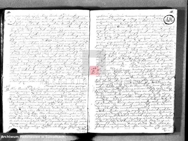 Obraz 9 z jednostki "Akta małżeństwa gminy wigierskiey od 1-go maja 1811 do dnia ostatniego kwietnia 1812 roku"