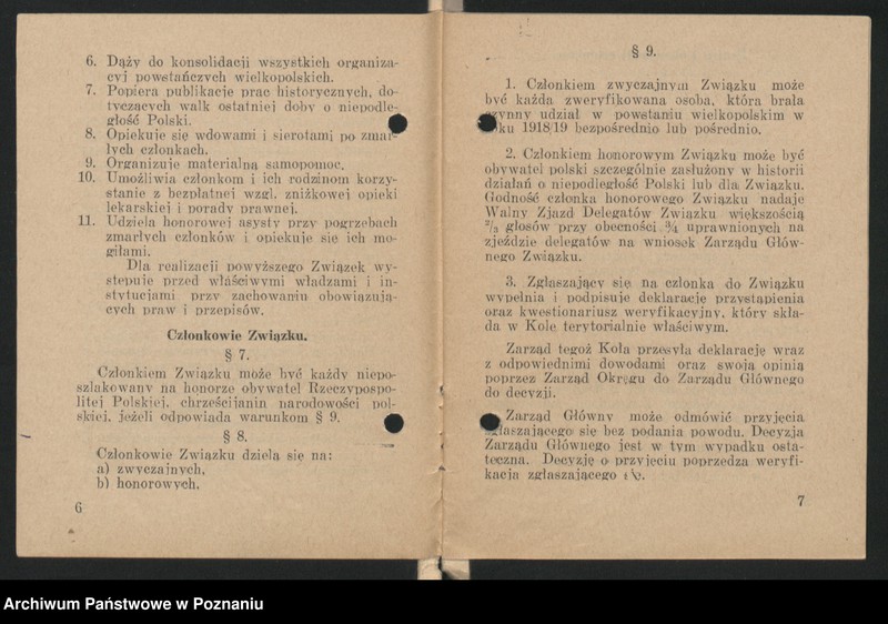 image.from.unit.number "Statuty Związku Powstańców Wielkopolskich."