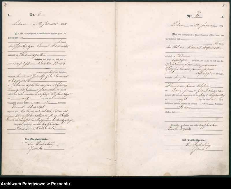 Obraz 7 z jednostki "Geburts-Hauptregister"