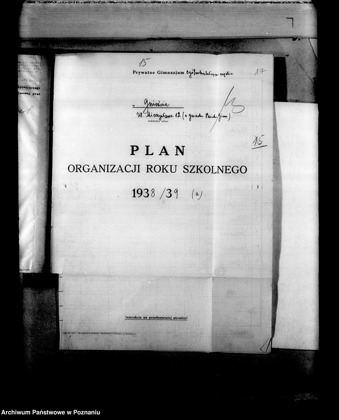 Obraz 20 z jednostki "Prywatne Gimnazjum Męskie imienia św. Wojciecha- Gniezno- sprawozdania z wizytacji"