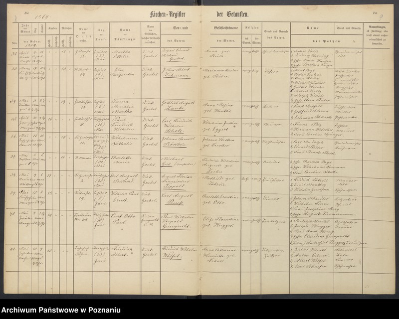 Obraz 7 z jednostki "Duplikat der Kirchenbucher uber Taufen, Trauungen und Begräbnisse"