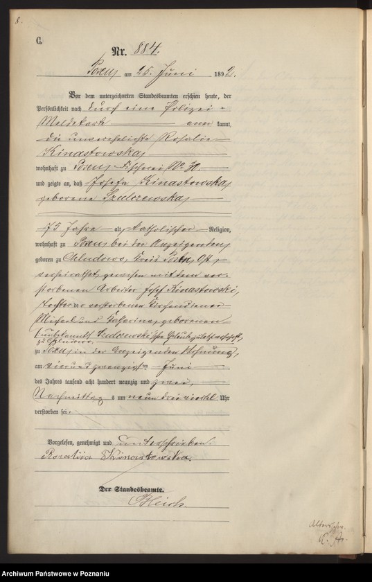 Obraz 11 z jednostki "Księga zgonów t. III"