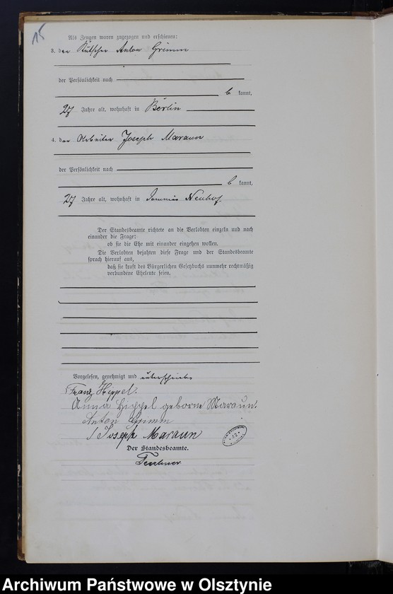image.from.unit.number "Heiraths-Haupt-Register Nr 1 - 20"