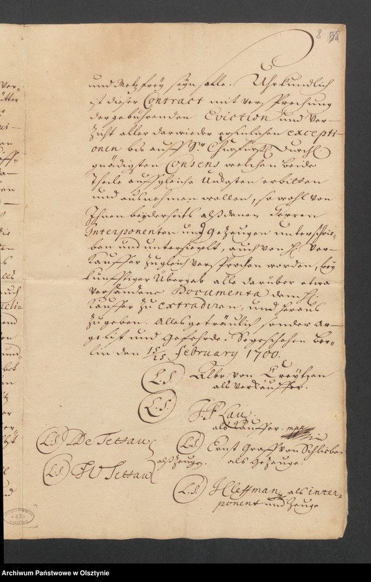 image.from.unit.number "Naukritten und Gatteritz, H. [Haupt] A. [Amt] Brandenburg [Pokarmin]. Acta den Consens zum Verkaufe durch den Ober=Appelations=Gerichts=Rath u Hauptamtmann zu Taplacken, Hans Albrecht v. [von] Kreytzen an den Ober=Appellationsgerichts=Rath Joh. [Johann] Philipp Lau"
