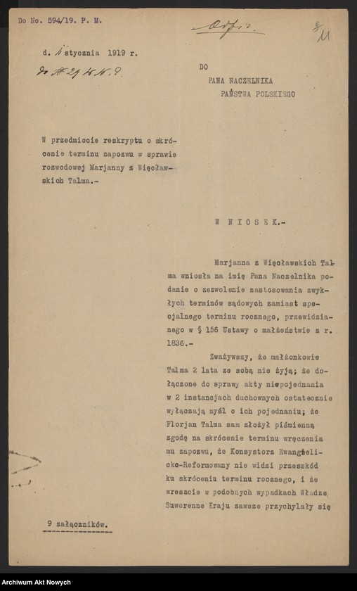 image.from.unit.number "(Reskrypty Naczelnika Państwa dotyczące skrócenia rocznego terminu zapozwu w sprawach rozwodowych rozpatrywanych przez Ewangelicko - Reformowany Sąd Konsystorski)"