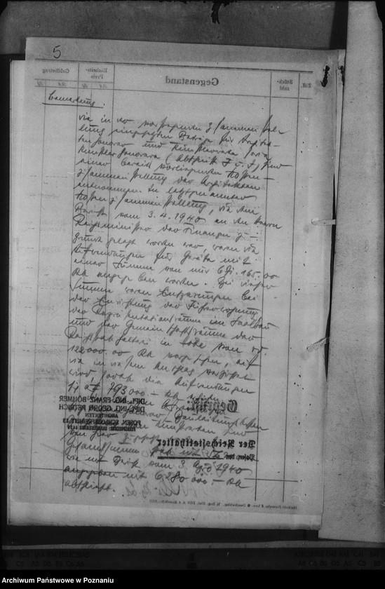 Obraz 9 z jednostki "Kostenvoranschlag. Neugestaltung des Schlosses zu Posen"