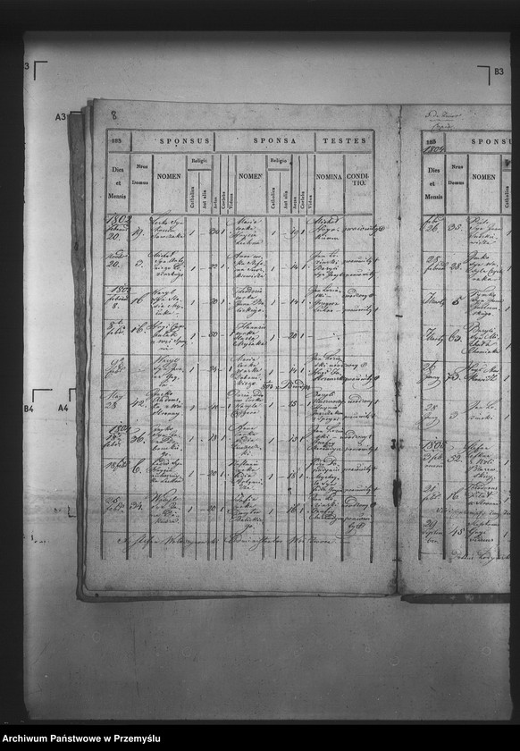 Obraz 12 z jednostki "[Kopie ksiąg metrykalnych parafii Zwór z filią Wola Błażowa (dekanat Podbuż)]"