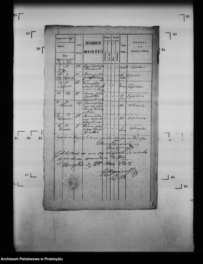 Obraz 11 z jednostki "[Kopie ksiąg metrykalnych parafii Królowa Ruska z filią Bogusza (dekanat Grybów)]"