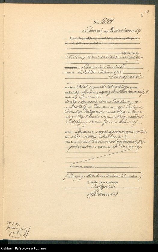 Obraz 19 z jednostki "Księga miejscowa zgonów tom IV [Rejestr główny zgonów]"