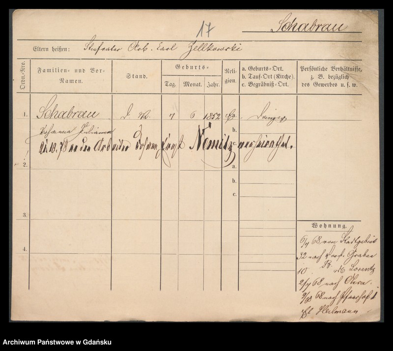 image.from.unit.number "Karty meldunkowe: Schaack - Scharnberg"