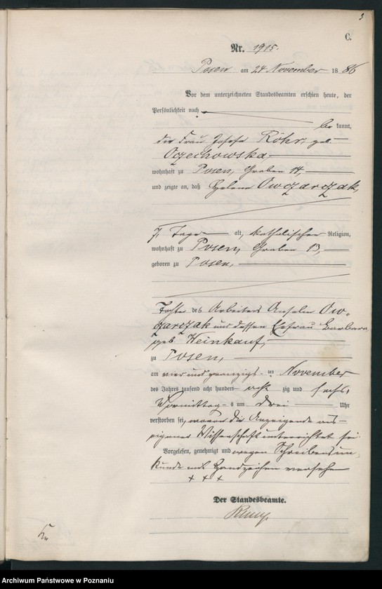 Obraz 6 z jednostki "Księga zgonów t. V"