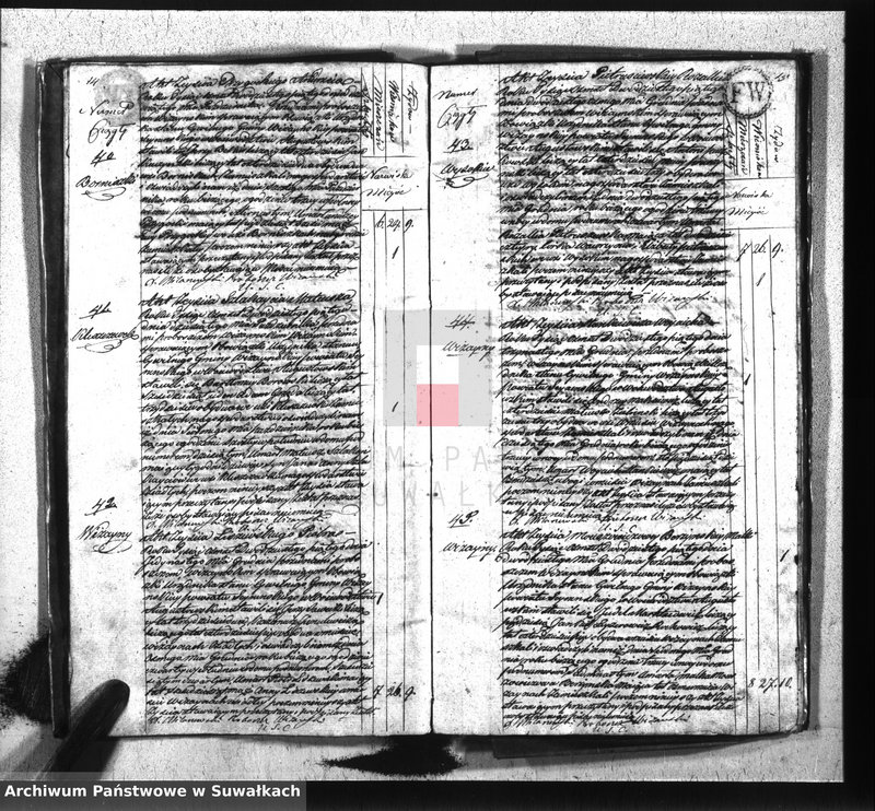 image.from.unit.number "Akta zejścia gminy wiżańskiey obwodu seyneńskiego, w województwie augustowskim od dnia 1-go stycznia do 31 grudnia 1825 roku"