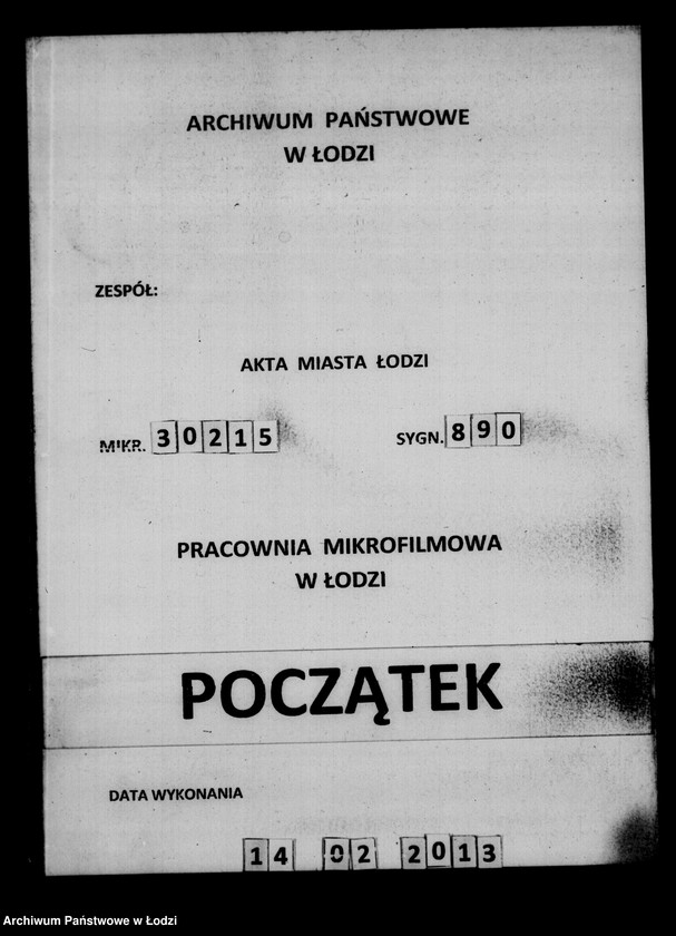 Obraz 1 z jednostki "Akta w przedmiocie przesiedleń"