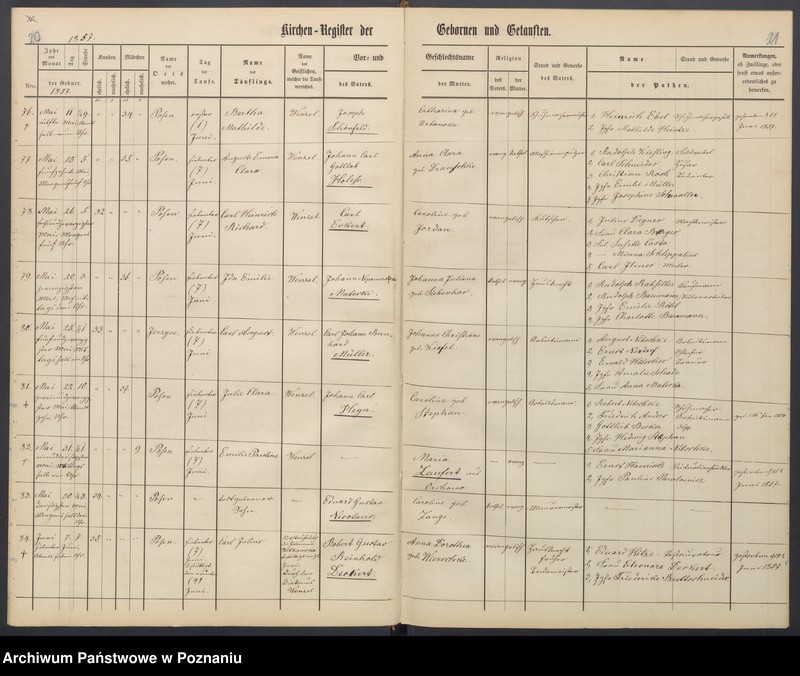 Obraz 14 z jednostki "[Akta urodzeń i chrztów, ślubów, zgonów]"