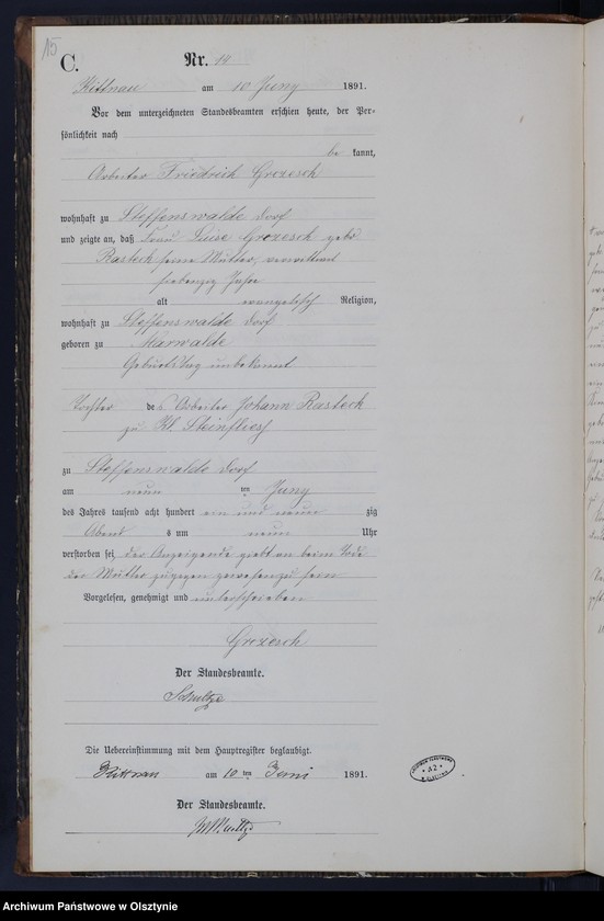 image.from.unit.number "Sterbe-Neben-Register Nr 1 - 42"