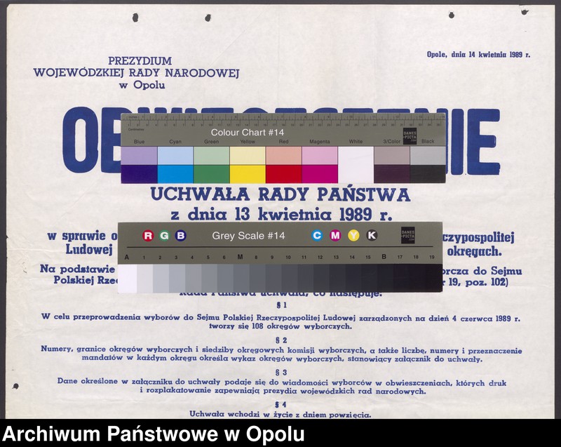 Obraz 6 z jednostki "Wybory do Sejmu i Senatu [-obwieszczenia wyborcze]"
