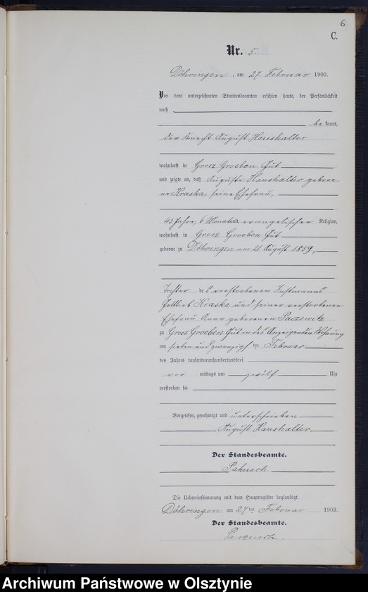 image.from.unit.number "Sterbe-Neben-Register Nr 1 - 21"