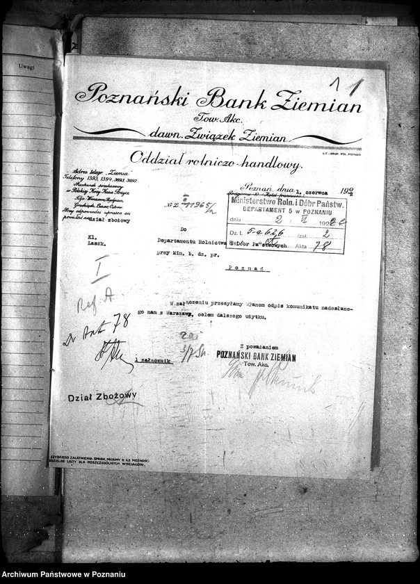 Obraz 5 z jednostki "Sprawy szczegółowo-administracyjne Saletra i fosfaty, sprowadzone przez Kooperację Rolną w Warszawie"