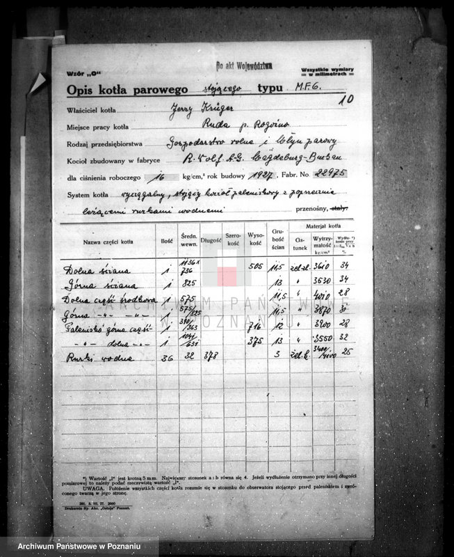 Obraz 14 z jednostki "Gospodarstwo rolne i młyn parowy w Rudzie pow. Rogoźno własność. J. Kruger nr woj. kotła 5998"