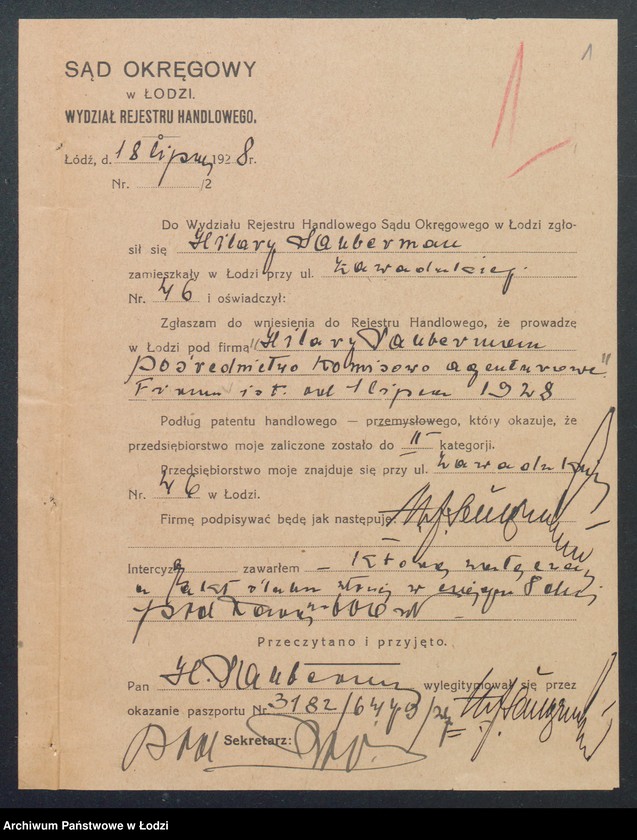 Obraz 3 z jednostki "Hilary Sauberman- pośrednictwo komisowo-agenturowe"