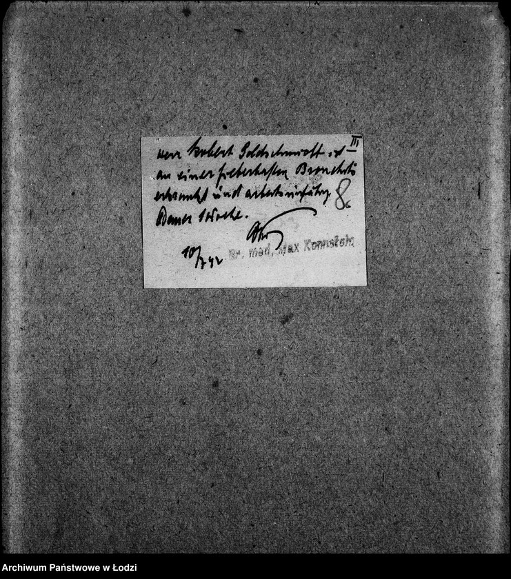 Obraz 11 z jednostki "Zentrallager für Eisen und Metall aller Arbeits-Ressorte [Zasiłki chorobowe dla pracowników wydziału, listy pracowników, zaświadczenia lekarskie]"