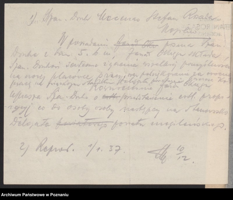 Obraz 18 z jednostki "Mogilno - akta delegata powiatowego."