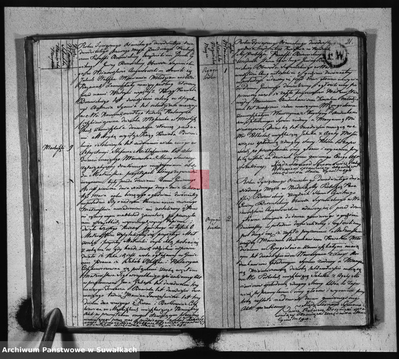 image.from.unit.number "Akta Zaślubionych Gminy Berznickiey od Dnia 1-o Stycznia 1820 Roku"