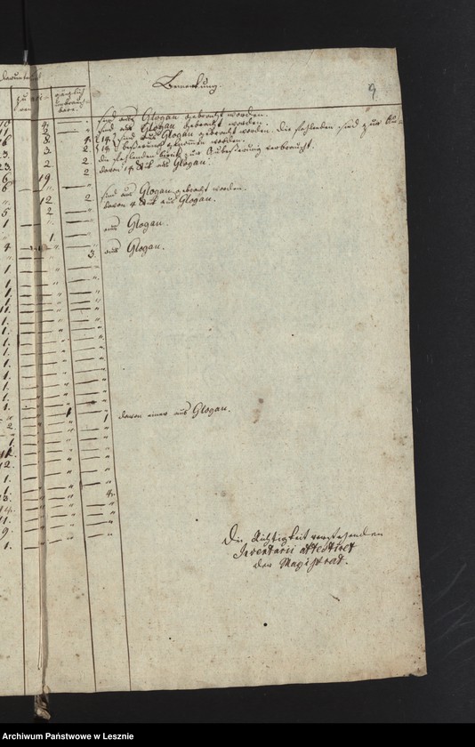 Obraz 11 z jednostki "[Die Utensilien des hiesigen Militär-Lazaretts des 2-ten Bataillons des Infanterieregiments von Stockhausen]"