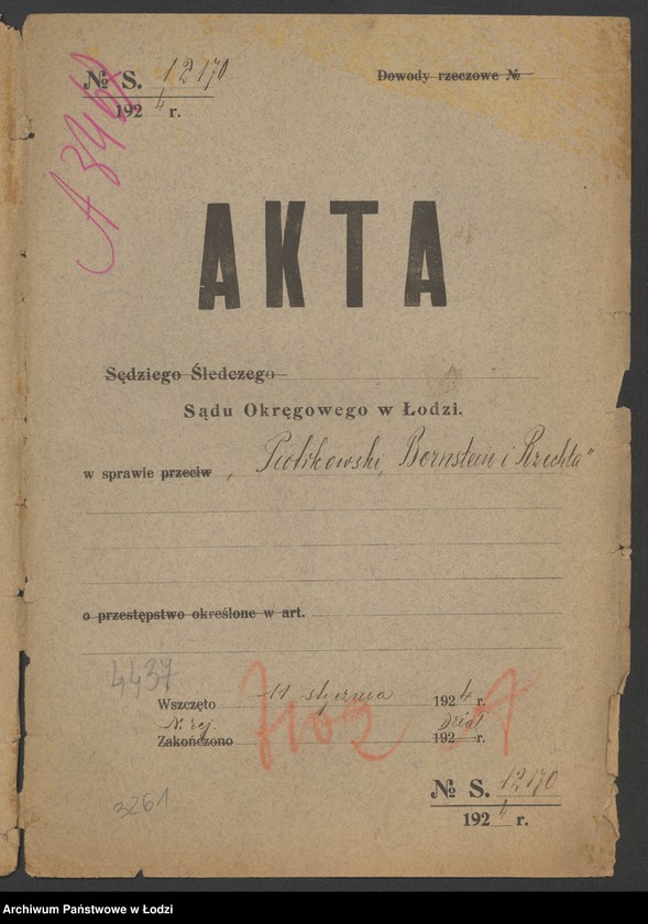 Obraz 2 z jednostki "Piotrkowski, Bornstein i Rzechta – handel surowcami manufakturowymi"