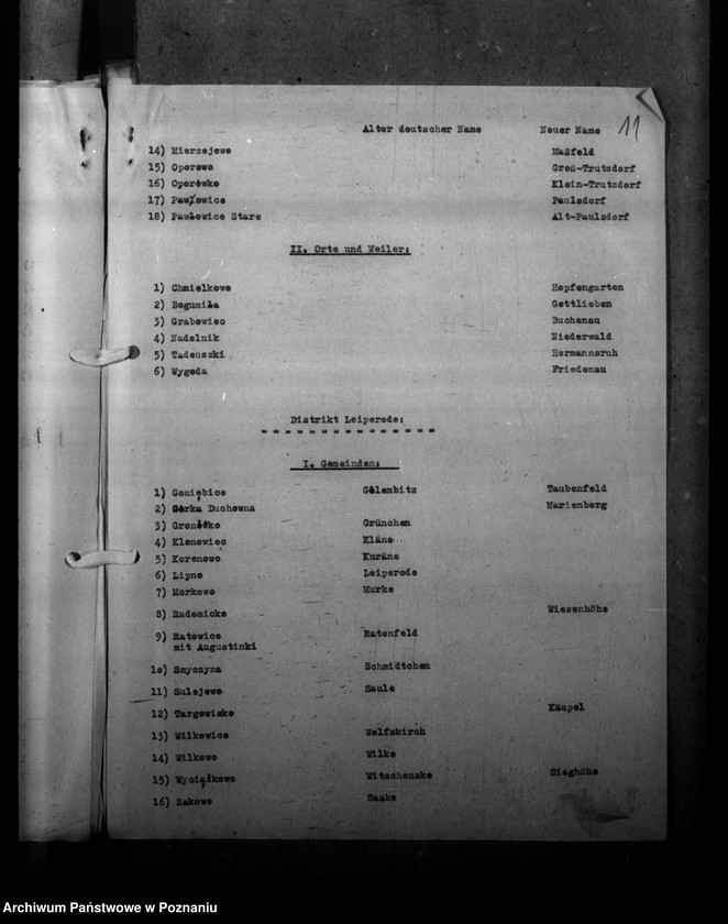 Obraz 15 z jednostki "Ortsnamenänderung - Kreis Lissa (Leszno)"