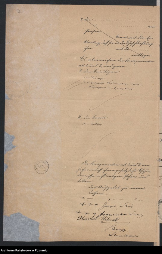 Obraz 4 z jednostki "Acta betreffend die Schrieftstücke nur §§ 28 bis 38,43,45 bis 50,55,65 und 66 der Reichsgesetz vom 6 Januar 1875 zum Heiraths -Register"