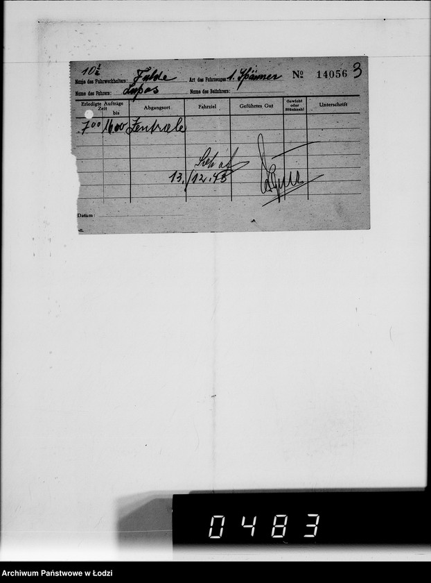 Obraz 7 z jednostki "A.Fulde [rachunki za usługi transportowe dla Getta]"