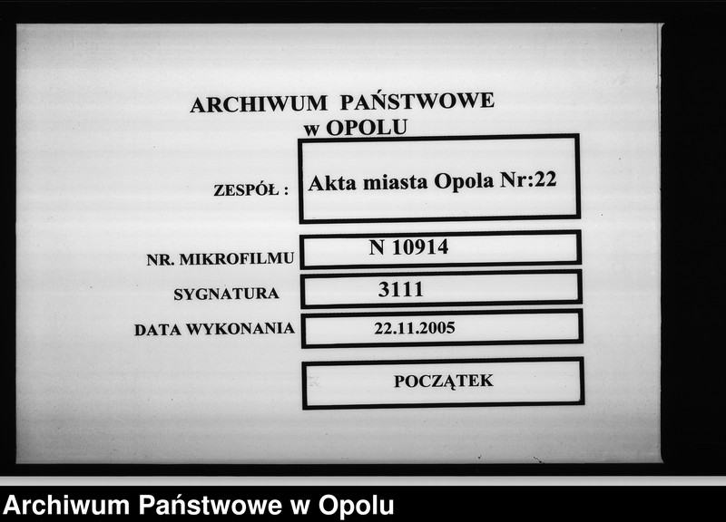 Obraz 1 z jednostki "Magistrat Oppeln. Betrifft: Ritterstrasse Müller Blatt 153 G.V. und 54 Goslawitz"