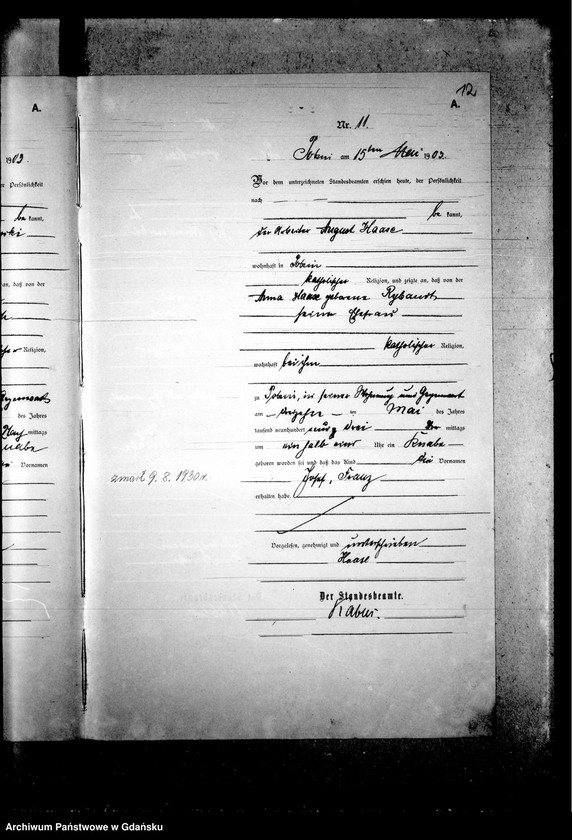 Obraz 16 z jednostki "Księga urodzeń"