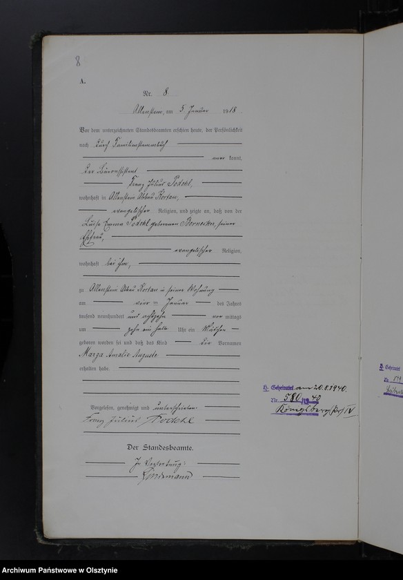 image.from.unit.number "Geburts-Haupt-Register Tom I, Nr 1-597"