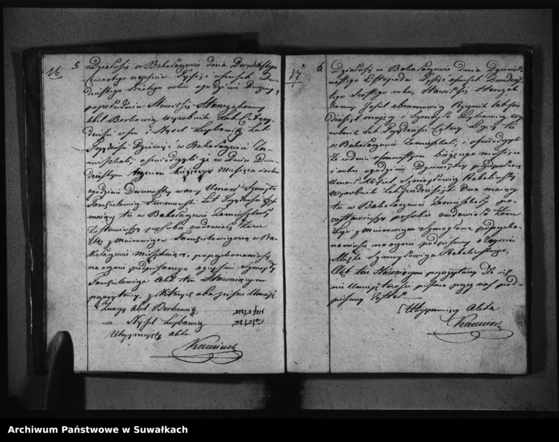 image.from.unit.number "Akta Urodzonych, Umarłych i Zaślubionych Urzędnika Stanu Cywilnego Wyznania Mojżeszowego Okręgu Bakałarzewo 1826"
