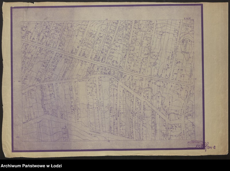 Obraz 2 z jednostki "Plan miasta Łodzi Sekcja NW 32"