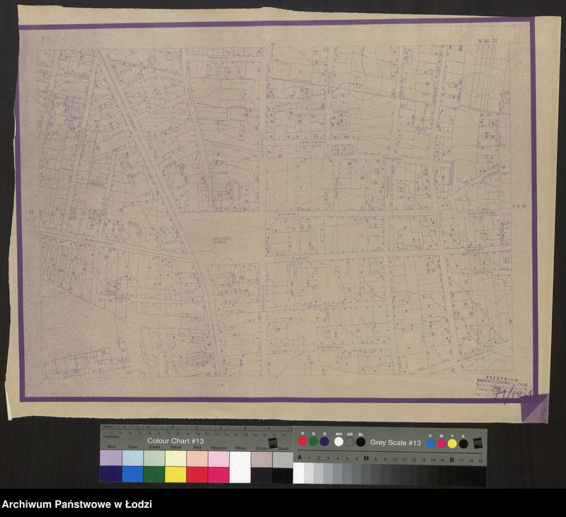 Obraz 1 z jednostki "Plan m. Łodzi 1:2000. Sekcja NW31"