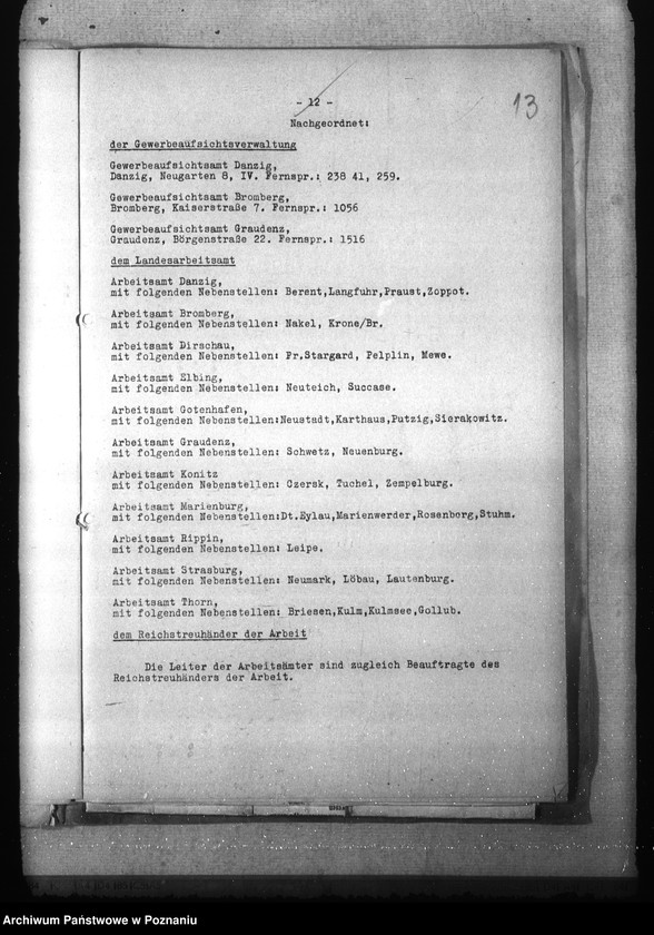 Obraz 17 z jednostki "Geschäftsverteilungsplan der Behörde des Reichsstatthalters in Danzig- Westpreussen"