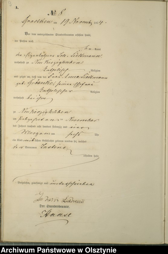 image.from.unit.number "Haupt-Geburts-Register Nr 1 - 19"