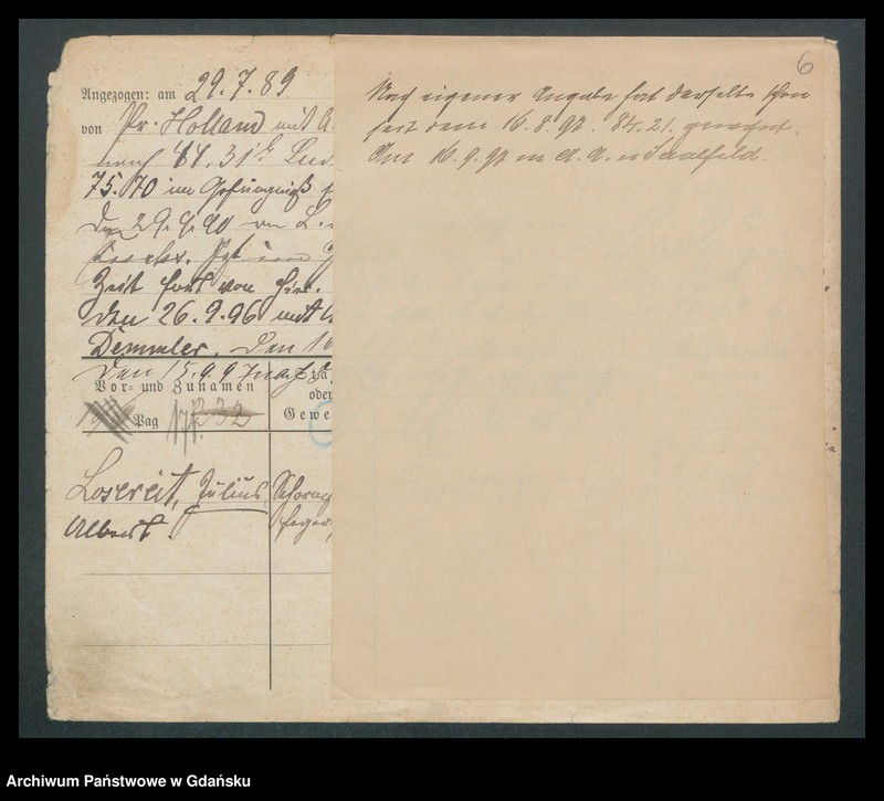 image.from.unit.number "Karty meldunkowe: Loselein - Losoreit"