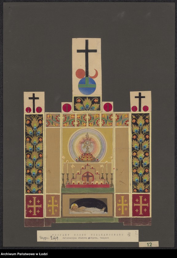 Obraz 4 z jednostki "Projekt grobu wielkanocnego dla kościoła parafialnego w Bedoniu"