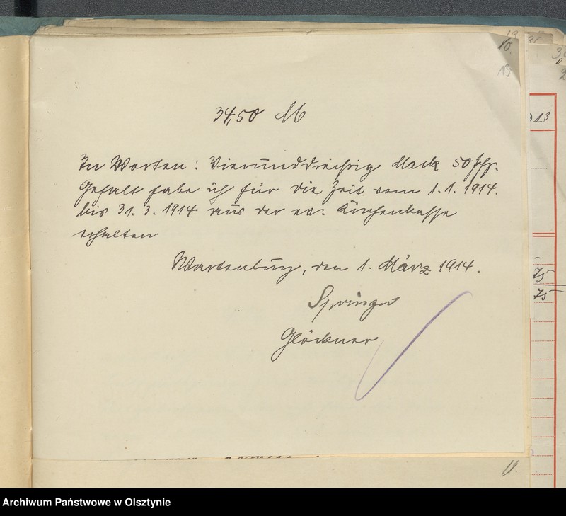 image.from.unit.number "Beläge zur Jahresrechnung der Kirchenkasse zu Wartenburg"