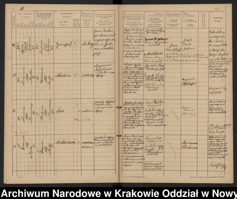 Obraz 14 z jednostki "[Księga urodzeń]"