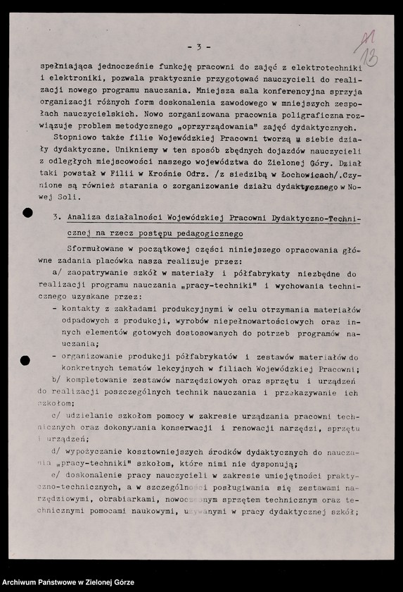 image.from.unit.number "Protokóły z posiedzeń Komisji Wychowania i Oświaty Wojewódzkiej Rady Narodowej w Zielonej Górze; Nr 1 - 2; 1 - 2"