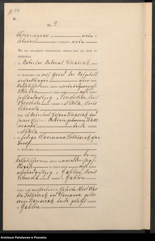 Obraz 20 z jednostki "Heirats-Neben-Register"