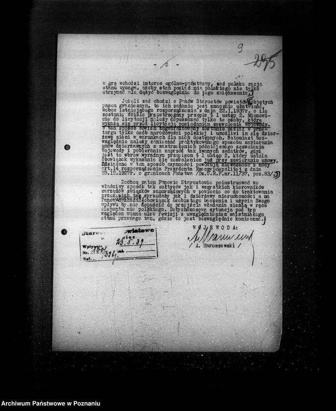 Obraz 13 z jednostki "/Dzierżawa ziemi w pasie granicznym/"