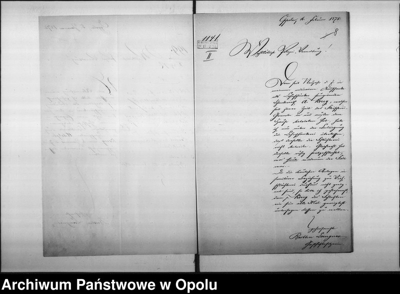 Obraz 10 z jednostki "Acta des Magistrats zu Oppeln betreffend die Gastwirthschaft No 5 Karlsplatz"